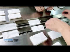 Empaquetador de cubierta de sellado lateral de presión de aire 0.6MPa con sistema de control PLC