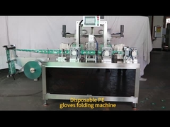 Completamente controlado por servomotores guantes de PE máquina de envoltura plegable fácil de instalar