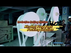 Empaquetadora automática herida de los cojines de la máquina de la esponja del alcohol 3KW