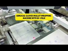 Máquina de envoltura de tipo cartera interna de guante quirúrgico con doble