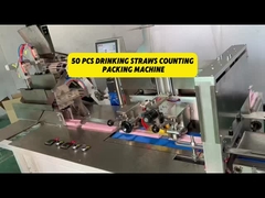 Máquina empacadora y contadora automática de 50 piezas de pajitas de leche de soja, 220V 3KW