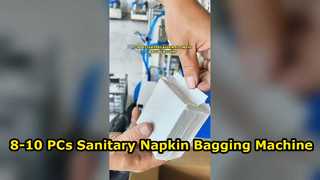 Máquina automática de sellado y envasado de compresas sanitarias