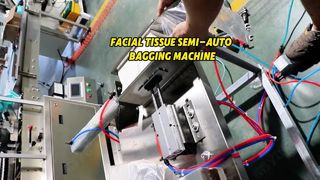 Original Máquina de sellado de embolsado semiautomática de pañuelos faciales