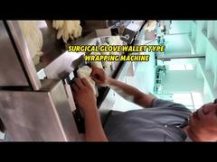 Guantes quirúrgicos inteligentes tipo billetera máquina de embalaje con revestimiento de papel