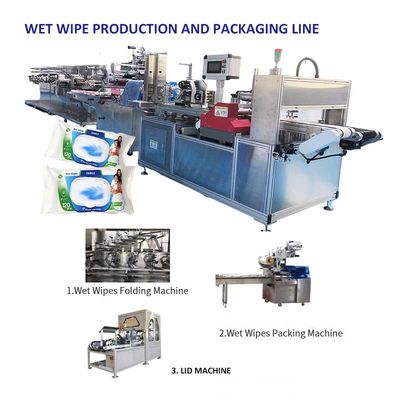 Calidad  PLC Control 5 Slitting Lane Wipe Making Machine With 1 Year Warranty Fábrica