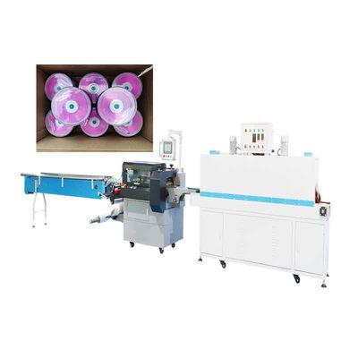 Good price Embalaje colectivo de la caja del envoltorio retractor 5.5KW del disco de alta velocidad de la máquina 380V en línea