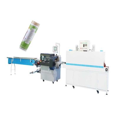 Embalaje seco automático del rollo de los tallarines del calor de la máquina horizontal del envasado por contracción