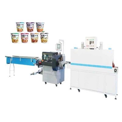 Empaquetadora de la taza de los tallarines de la máquina 5.5KW del envoltorio retractor de la película de POF