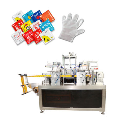 Plegamiento de empaquetado automático y guantes de aislamiento de la estética PE de la máquina
