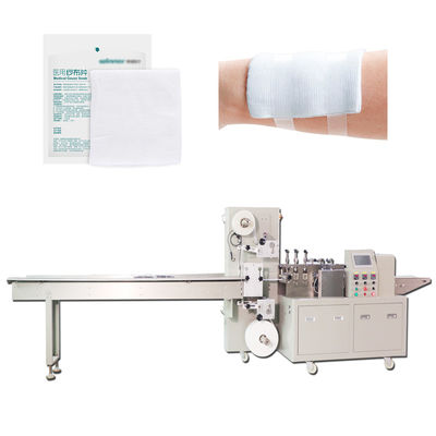 Empaquetadora Gauze Packing Machine médico mecánico del sello lateral 2.5KW 4