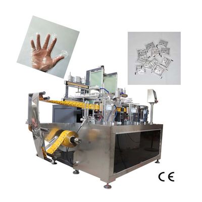 Grado automático plegable de la película compuesta de la empaquetadora del guante del HDPE