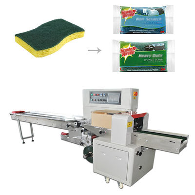 la empaquetadora de la almohada 220v encoge la embaladora del flujo horizontal