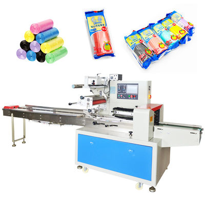 Embalador automático 2.5KW de la empaquetadora de la almohada de la bolsa de plástico de la basura
