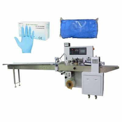 empaquetadora automática del flujo de los guantes 220V/embaladora 2.8KW conducido servo
