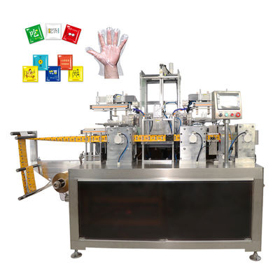 Plegamiento de empaquetado automático y máquina de aislamiento para los guantes disponibles