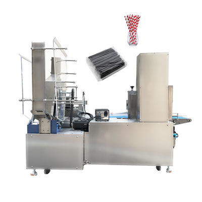 Fruta Juice Straw Packaging Machine Automatic Counting y embalaje