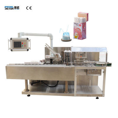 Máquina de encuadernación automática horizontal que bebe a Straw Box Packing Machine