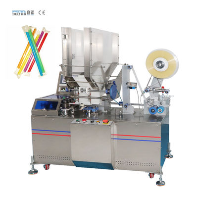 Máquina de embalaje de paja de plástico desechable automática 50HZ 220V