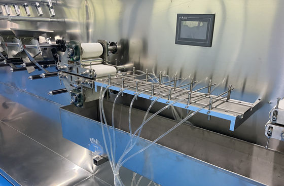 Máquina de embalaje de toallitas húmedas de varias piezas totalmente automática