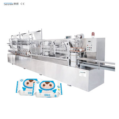 5 KW Máquina de toallitas húmedas para bebés Toallitas húmedas para bebés Cortar, plegar, apilar y empacar Máquinas