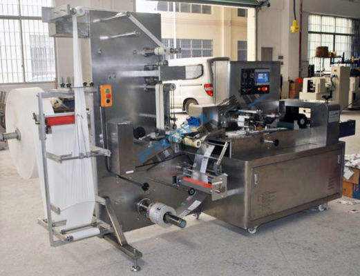 220v Limpiezas húmedas Máquina de embalaje Servo accionado perforando etiquetado tejido húmedo