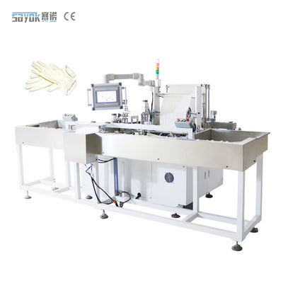 Máquina de embalaje de guantes quirúrgicos de papel de cartera con soporte multilingüe