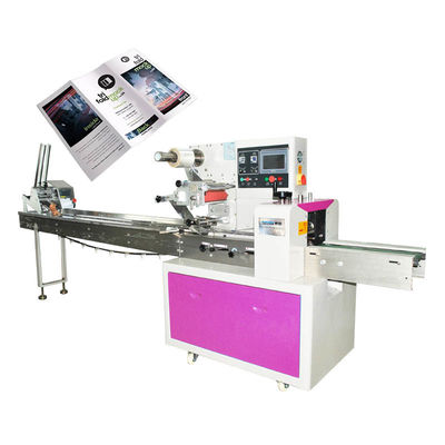 Precisión Máquina de embalaje automática Emisión de tarjetas de publicidad folleto folleto Máquina de embalaje