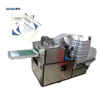 Contador automático de espaciado de alcohol Prep Pad máquina de embalaje Control PID separado