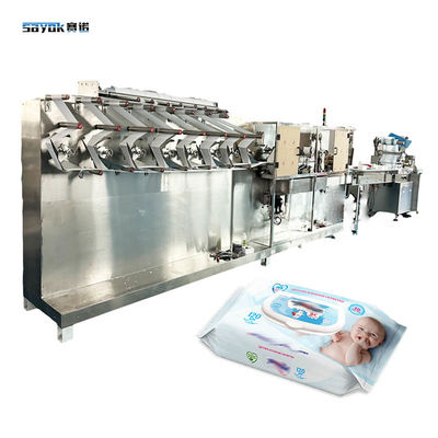 Sistema de apilamiento servo impulsado Gran paquete de toallitas para bebés Máquina línea automática de embalaje