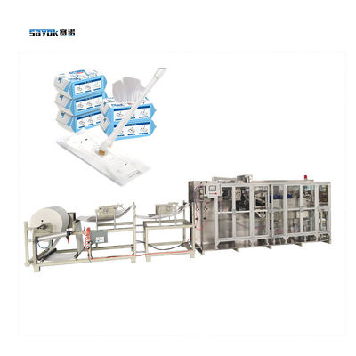 7.5 KW Máquina automática de embalaje de toallitas para suelos húmedos