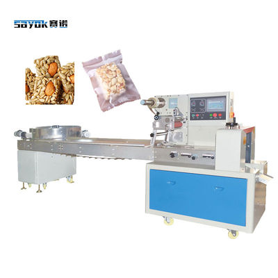 Servo Control de alta velocidad de nueces cuadradas crujiente máquina de embalaje de almohada de alimentación automática