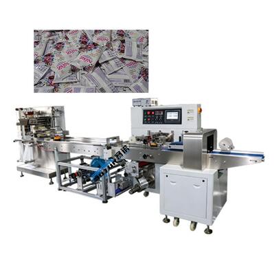 Good price Precio competitivo 5-30 PC que limpian la solución de embalaje de toallitas húmedas con un solo carril de corte automático en línea